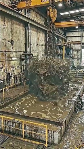 Extreme Rust Removal – Bulldozer Chain Restoration 😱 #rustremoval #automobile #rustling