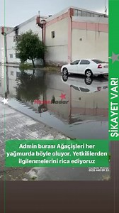 Admin burası Ağaçişleri her yağmurda böyle oluyor. Yetkililerden ilgilenmelerini rica ediyoruz | Radar Kayseri