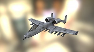 US Warthog aircraft - 3D model by Retroepic
