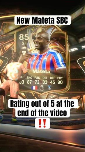 New Mateta SBC Rating ✅