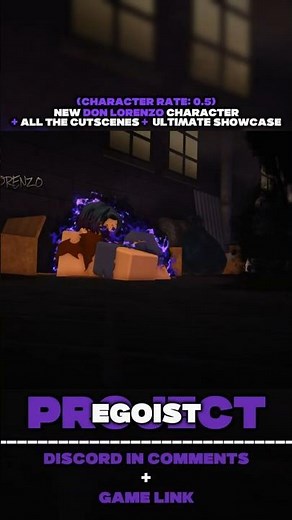 ⌈ Project Egoist ⌋ NEW DON LORENZO CHARACTER + ALL THE CUTSCENES + SHOWCASE 🔥 #roblox #projectegoist