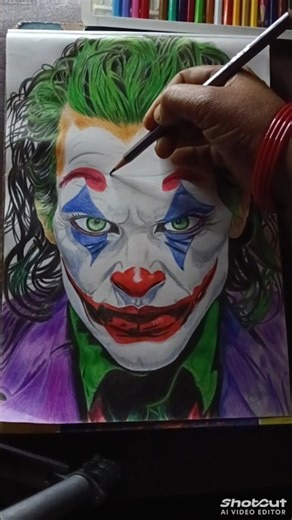 “Why so serious? | Joker Sketch Drawing” #sketch #pecilacolors #youtubeshorts