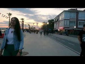 Istanbul Turkey Buyukcekmece Beach 🏖️Walking Tour | 4K UHD 60fps June 2023 Büyükçekmece