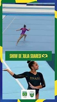 Julia Soares se apresenta no solo no Brasileiro de Ginástica Artística!