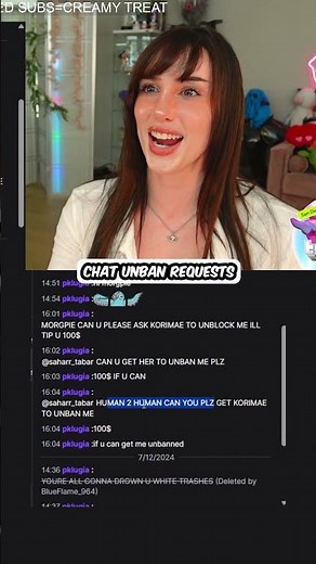 Cursed Twitch Chat Unban Requests #morgpie #twitch #twitchclips #twitchchat #twitchstreamer