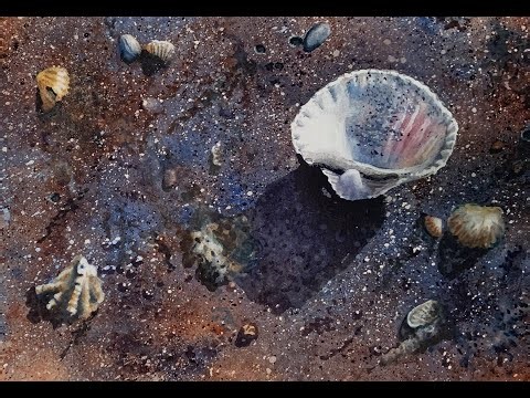 Seashells in Watercolor - Part 2 - Learn Composition and How to Make Changes to Watercolors