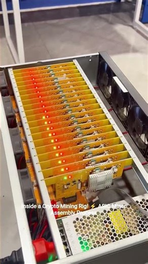 Inside a Crypto Mining Rig! ⚡ ASIC Miner Assembly Process