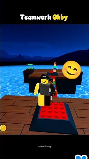 Hokai Vs Teamwork Obby😄(Teamwork Obby)#roblox #robloxshorts