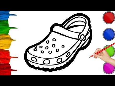 How to Draw Crocs Shoes | Easy Step-by-Step Tutorial