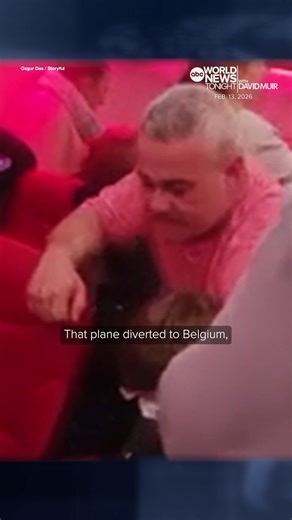 A Jet2 flight bound for the U.K. erupted into chaos after two passengers broke out into a midair brawl. The fight triggered an emergency landing, and banned those involved for life. David Muir reports. https://abcnews.go.com/ | ABC World News Tonight with David Muir