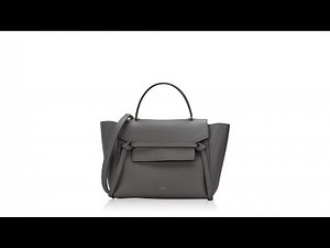 Celine Grained Calfskin Mini Belt Bag Grey