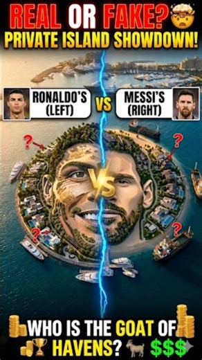 Ronaldo VS Messi islands #shorts