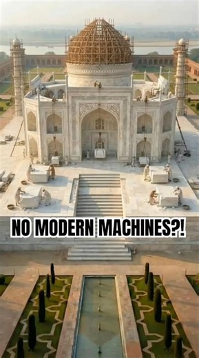 Watch the Taj Mahal Being Built From Scratch #tajmahal #construction #engineering #megaproject
