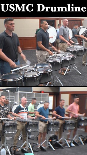 USMC Drumline plays "BD Flams" | EMC Productions