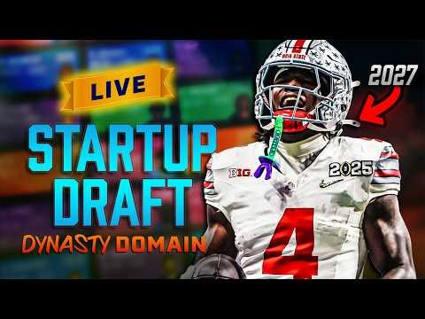 LIVE Dynasty Startup Draft w/ 2027 ROOKIE PICKS!