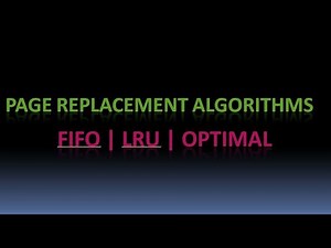 Page Replacement Algorithms | Introduction | FIFO | LRU | Optimal | Example | Operating Systems