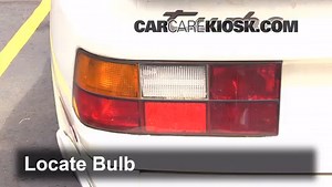Rear Turn Signal Replacement on a 1987 Porsche 944 Turbo 2.5L 4 Cyl. Turbo