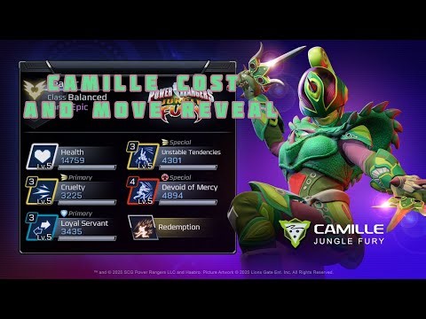 Power Rangers Legacy Wars Camille Cost and move reveal