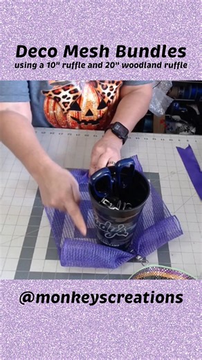 Ruffle and Upside Down Woodland Ruffle Bundle. #monkeyscreations #decomesh #protips #wreath | Monkey’s Creations