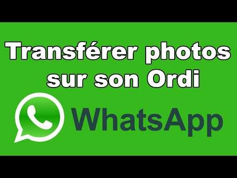 Comment transférer les photos de WhatsApp sur mon ordinateur