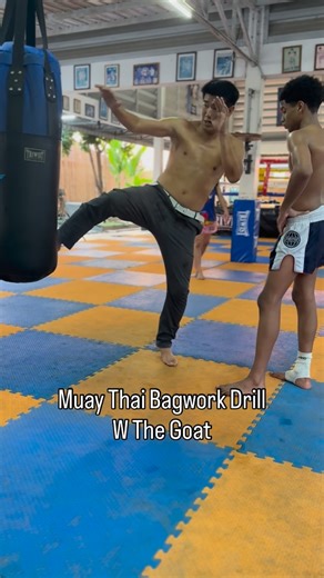 Tito TheYounggod on Instagram: "Muay Thai Kick to Float & Teep Drill w The Muay Thai GOAT Somrak Khamsing💪😤 🚨‼️👇🏽👇🏽👇🏽👇🏽👇🏽👇🏽👇🏽👇🏽👇🏽🚨‼️ 🔥 Use code KMA10 for 10% off @primo_fightwear 🥊 I’ve been rocking Primo gear for years because it’s built for real fighters — not fashion. Their gloves, shorts, and pads take daily Muay Thai sessions in Thailand without breaking down. When you train hard, cheap gear exposes itself fast. Primo’s gear holds up round after round — that’s why I