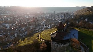 Medieval Esslingen Castle Tower Emerges This Stock Footage Video (100% Royalty-free) 3984690729 | Shutterstock