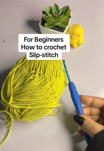 How to crochet slip-stitch | for beginners #creatorsearchinsights2025 #fyp #nepalitiktok #crochetersoftiktok #howto