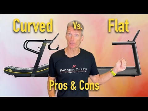 The difference between running on curved and flat treadmills - pros and cons