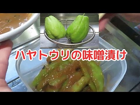 【ご飯のお供によく合う！】ハヤトウリの味噌漬けの作り方