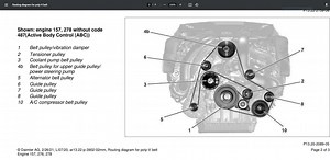 Serpentine Poly V-Belt Routing Diagram 2013 S550
