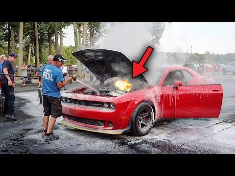 DODGE DEMON BURNS DOWN!