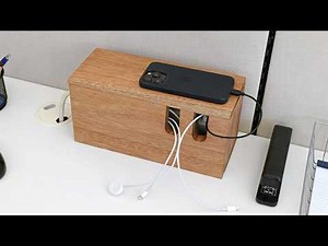 How To Organize Cables and Cords with a DIY Cable Management Box