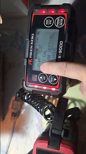 GX 9000 Riken Keiki bump test, calibration