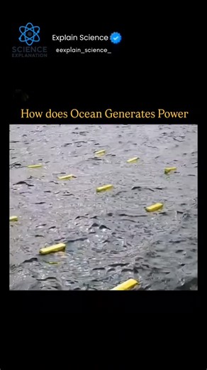 ExplainScience on Instagram: "Ocean power is generated by harnessing the natural energy present in sea waves, tides, ocean currents, and temperature differences in ocean water. Wave energy converters capture the up-and-down or back-and-forth motion of waves and convert it into mechanical energy, which is then transformed into electricity using turbines and generators. Tidal power plants use the regular rise and fall of sea levels caused by the gravitational pull of the Moon and Sun; moving tidal