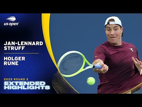 Jan-Lennard Struff vs. Holger Rune Extended Highlights | 2025 US Open Round 2