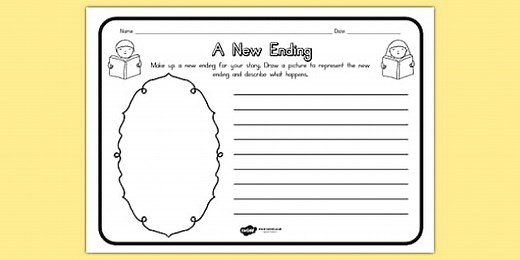 A New Ending Comprehension Worksheet