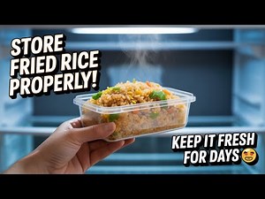 How to Store Fried Rice in the Fridge the Right Way!