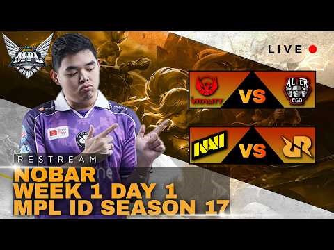 RESTREAM MPL DAY 1 RRQ HOSHI VS NAVI !! #mlbbidcreator
