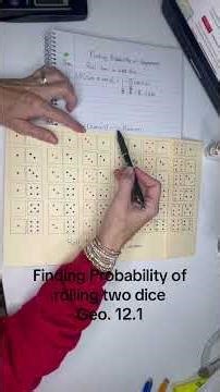Geo. 12.1 Probability of rolling two dice #probability #complements #twodice