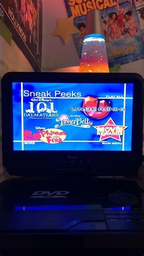 Sneak Peeks Menu from Cinderella II: Dreams Come True: Special Edition 2007 DVD (4:3)