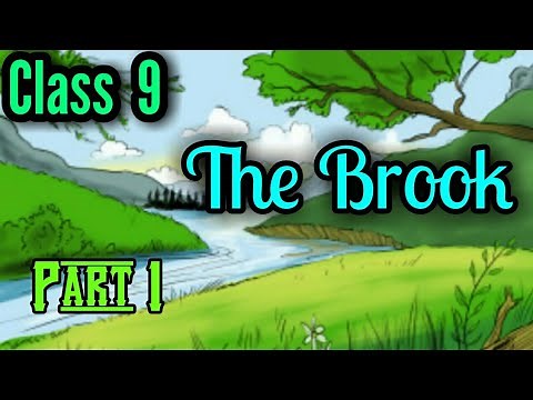 Class 9- The Brook | poem | litreature reader | by Alfred Lord Tennyson