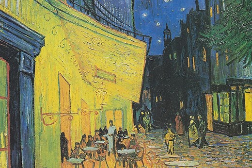 "Café Terrace at Night" Van Gogh - ""Coffeehouse, in the Evening"