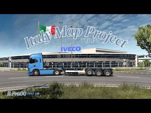 [V. 1.58] Euro Truck Simulator 2 - Torino! Italy Map Project!! (MOD)