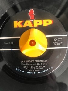 The Burt Bacharach Orchestra & Chorus - Saturday Sunshine