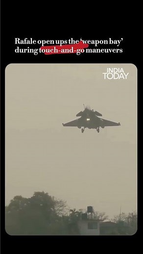 Unmissable: Dassault Rafale Opens Weapon Bay During Touch-and-Go