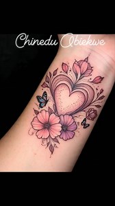 Hand love and flower tattoo design ideas #goviral #tattooideas #fyp | Chinedu Obiekwe