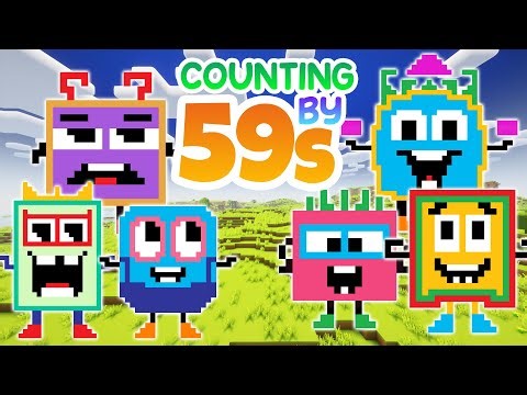 Counting by 59s Song | Numberblocks Minecraft | Skip Counting Song