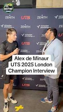 Alex de Minaur Interview after winning UTS London Grand Final 2025!