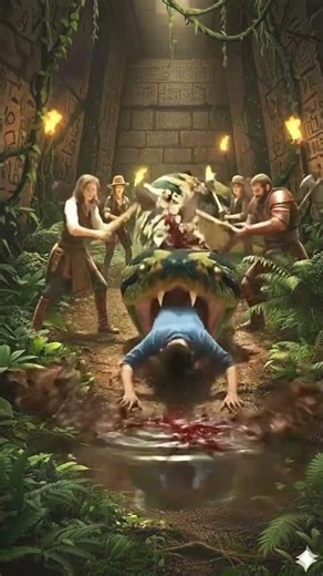 Man Trapped in Python Snake Head Rescued! #wildlife #rescue #amazing