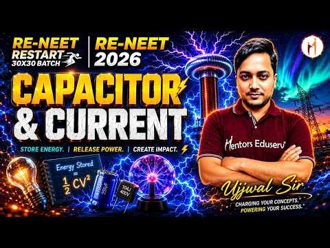 Capacitor & Current in One Shot For NEET 2026 | All Concepts, Tricks & PYQs Covered |